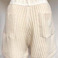 CLAIR＋PLUS  クレールプリュス レディース ニット ショートパンツ  アイボリー　